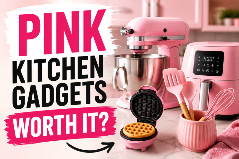 pink kitchen gadgets