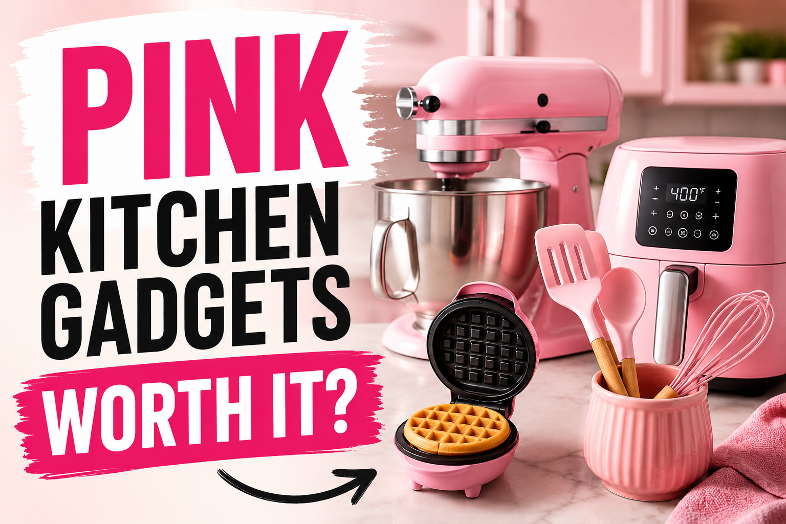 pink kitchen gadgets