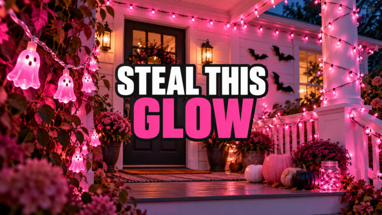 Pink Halloween String Lights